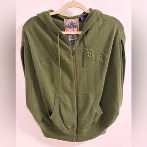 L.A.M.B. Olive Green Hooded Sweater - rare!